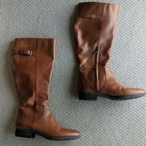 Sam Edelman brown leather riding boots